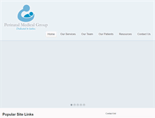 Tablet Screenshot of perinatalmedicalgroup.com